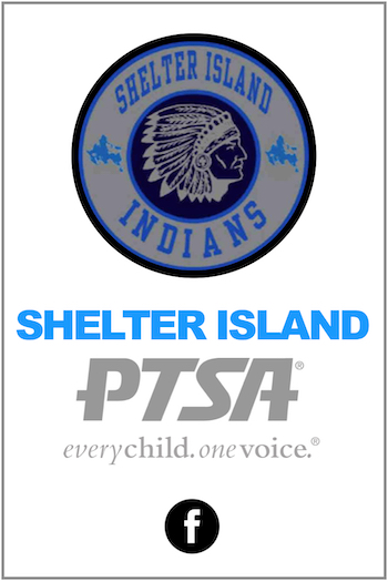 PTSA of Shelter Island vertical business card.