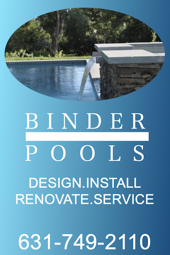 Binder Pools business card.